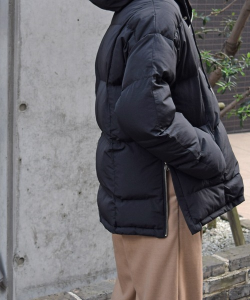 Marient(マリエント)の「アノラックフードパディングアウター(ダウンジャケット/コート・レディース・ブラック/アイボリー・FREE)」の5枚目の写真