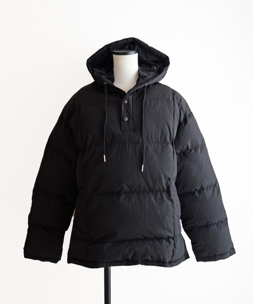 Marient(マリエント)の「アノラックフードパディングアウター(ダウンジャケット/コート・レディース・ブラック/アイボリー・FREE)」の9枚目の写真