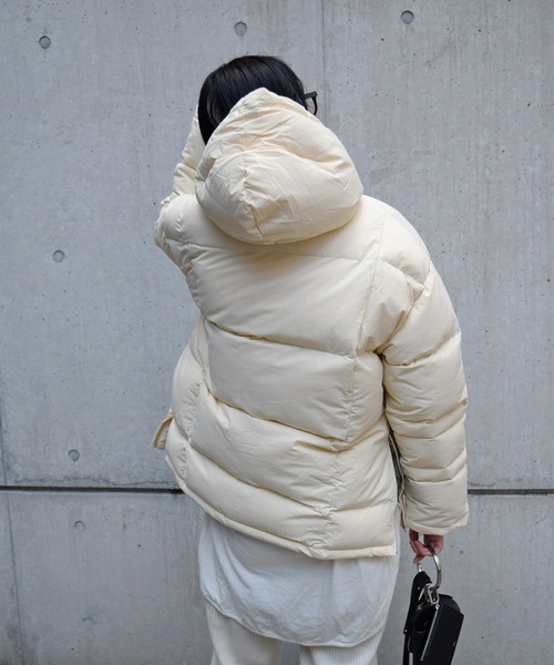 Marient(マリエント)の「アノラックフードパディングアウター(ダウンジャケット/コート・レディース・ブラック/アイボリー・FREE)」の17枚目の写真
