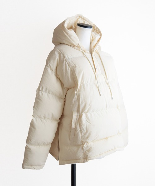 Marient(マリエント)の「アノラックフードパディングアウター(ダウンジャケット/コート・レディース・ブラック/アイボリー・FREE)」の19枚目の写真