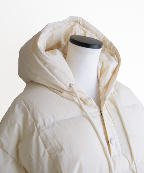 Marient(マリエント)の「アノラックフードパディングアウター(ダウンジャケット/コート・レディース・ブラック/アイボリー・FREE)」の20枚目の写真