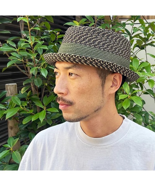 Basiquenti】Mosaic Braid Porkpie BCX-U21756（ハット）｜Basiquenti
