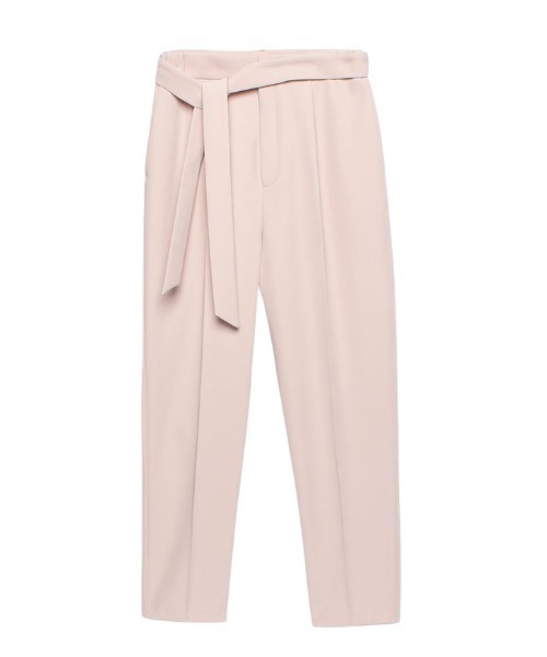 anuans（アニュアンス）の「ウエストマークテーパードパンツ（その他パンツ・レディース・ブラック/ライトピンク/ベージュ・SMALL/MEDIUM）」の9枚目の写真