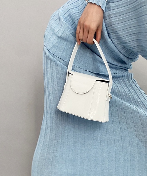 EDIT. FOR LULU（エディットフォールル）の「【BEVINI (べヴィニ)】エナメルBOXバック（ショルダーバッグ・レディース・ホワイト・FREE）」の16枚目の写真