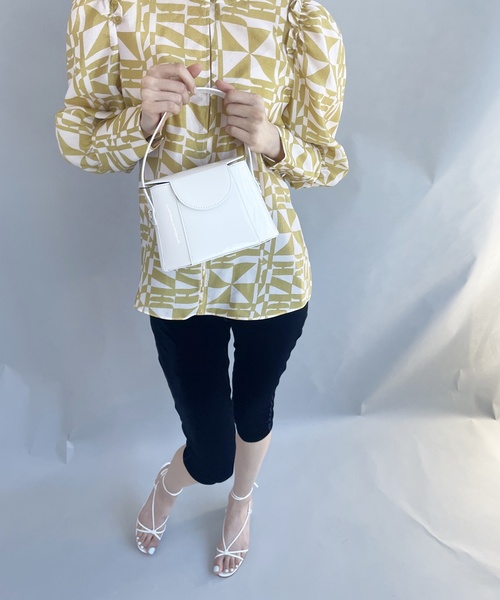 EDIT. FOR LULU（エディットフォールル）の「【BEVINI (べヴィニ)】エナメルBOXバック（ショルダーバッグ・レディース・ホワイト・FREE）」の18枚目の写真