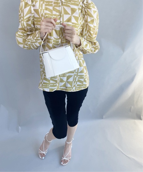 EDIT. FOR LULU（エディットフォールル）の「【BEVINI (べヴィニ)】エナメルBOXバック（ショルダーバッグ・レディース・ホワイト・FREE）」の14枚目の写真