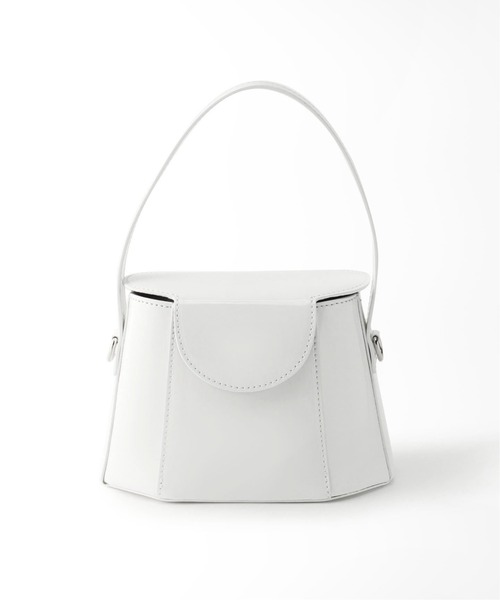 EDIT. FOR LULU（エディットフォールル）の「【BEVINI (べヴィニ)】エナメルBOXバック（ショルダーバッグ・レディース・ホワイト・FREE）」の4枚目の写真