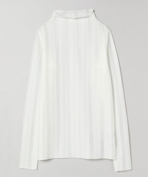 JEANASIS（ジーナシス）の「アソートシアージャガードプルオーバーLS/270368（Tシャツ/カットソー・レディース・ブラック/オフホワイト/グレー系その他・FREE）」の2枚目の写真