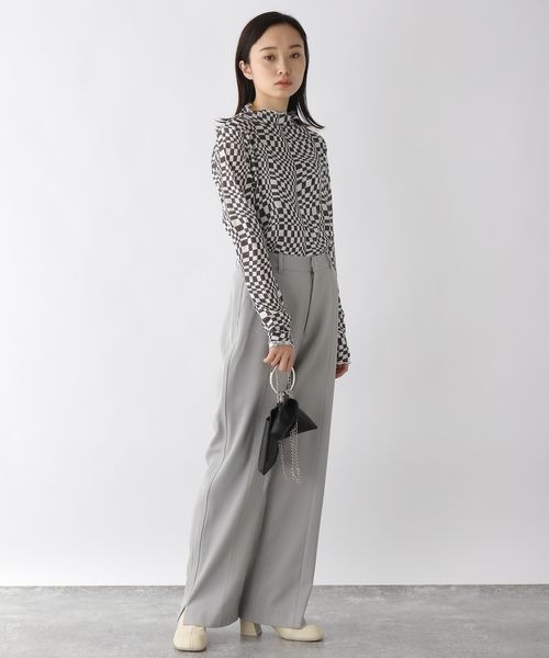 JEANASIS（ジーナシス）の「アソートシアージャガードプルオーバーLS/270368（Tシャツ/カットソー・レディース・ブラック/オフホワイト/グレー系その他・FREE）」の8枚目の写真