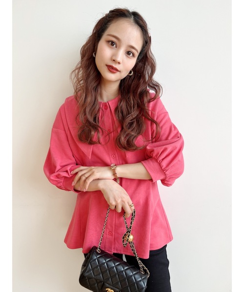 jumelle（ジュメロ）の「ペプラムカラートップス（Tシャツ/カットソー・レディース・ピンク/オレンジ・FREE）」の21枚目の写真