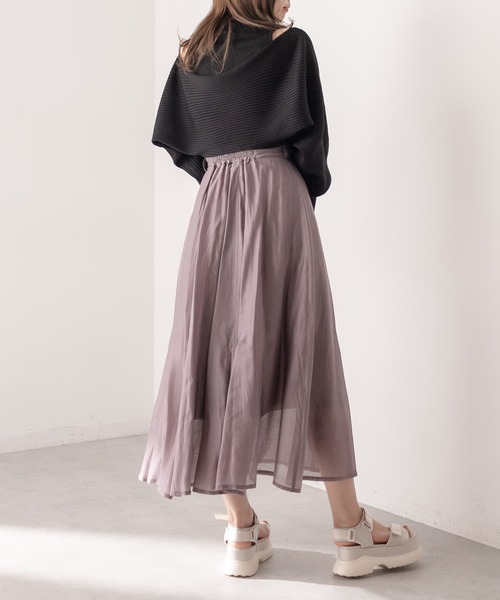 OLIVE des OLIVE（オリーブデオリーブ）の「後リボンボレロカーデ（カーディガン/ボレロ・レディース・ライトグレー/ブラック/パープル/オフホワイト・FREE）」の12枚目の写真