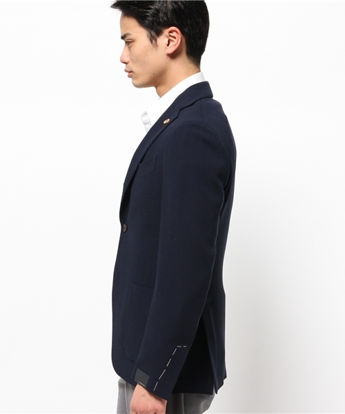 <10万超>LARDINI×BEAMS F ポップサック ネイビージャケット46 BEAMS F（ビームスF）NEW EASY ホップサック ジャケット