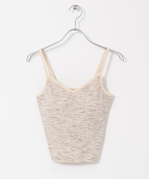 KBF（ケイビーエフ）の「メランジクロップドキャミソール（キャミソール・レディース・ブルー/アイボリー/バーガンディー・38/36）」の20枚目の写真