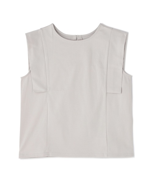 NATURAL BEAUTY BASIC（ナチュラルビューティーベーシック）の「ショルダーウイングカットソー（Tシャツ/カットソー・レディース・グレー/チャコールグレー/ブルー・MEDIUM）」の7枚目の写真