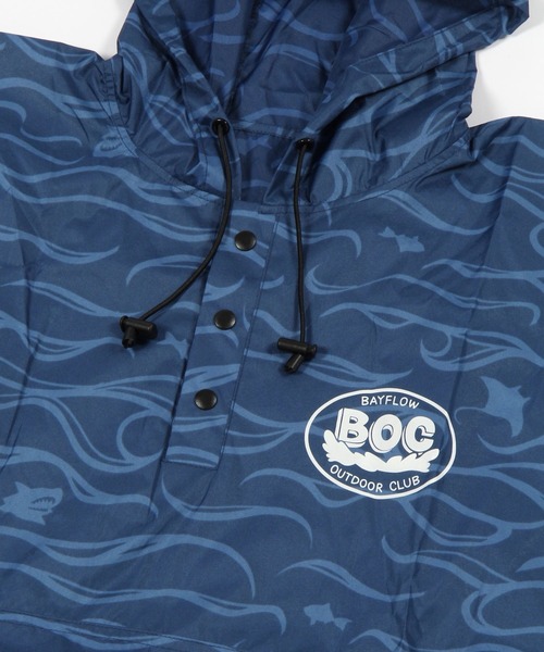BAYFLOW(ベイフロー)の「【BAYFLOW OUTDOOR CLUB】レインポンチョ(レインコート/ポンチョ・レディース・ネイビー・0)」の6枚目の写真
