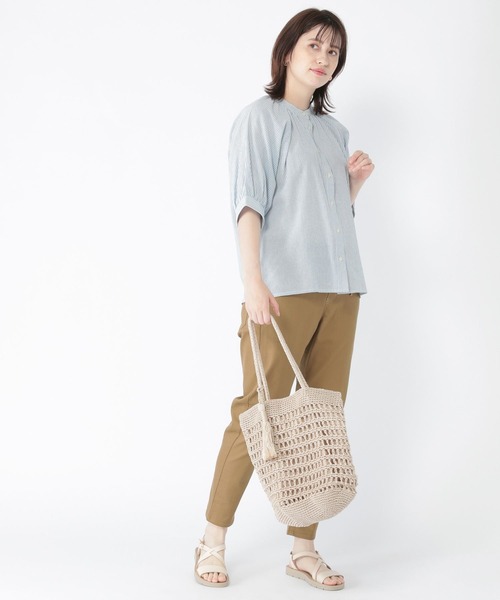 studio CLIP（スタディオクリップ）の「【接触冷感】ひんやりスキニーパンツ（その他パンツ・レディース・ライトグレー/ブラウン/スモーク・SMALL/MEDIUM/LARGE/XXX-LARGE/X-LARGE/XX-LARGE）」の4枚目の写真