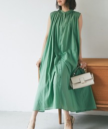 RIVE DROITE | コットンギャザーシャツワンピース(ワンピース)