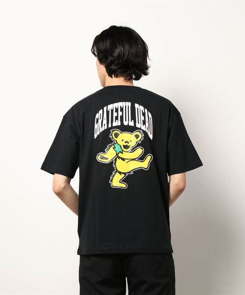 boohoo MAN★クルーネック 半袖 Tシャツ★グレイトフル・デッド グレイトフルデッドベアーTシャツ メンズ(M ホワイト