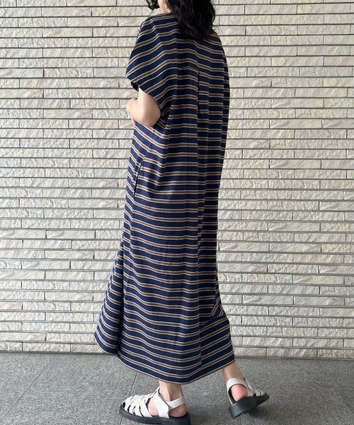 AS KNOW AS plus（アズノゥアズプラス）の「●釦並んでポロワンピース（ワンピース・レディース・ブラック/カーキ/ネイビー系・FREE）」の16枚目の写真