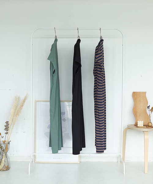 AS KNOW AS plus（アズノゥアズプラス）の「●釦並んでポロワンピース（ワンピース・レディース・ブラック/カーキ/ネイビー系・FREE）」の10枚目の写真