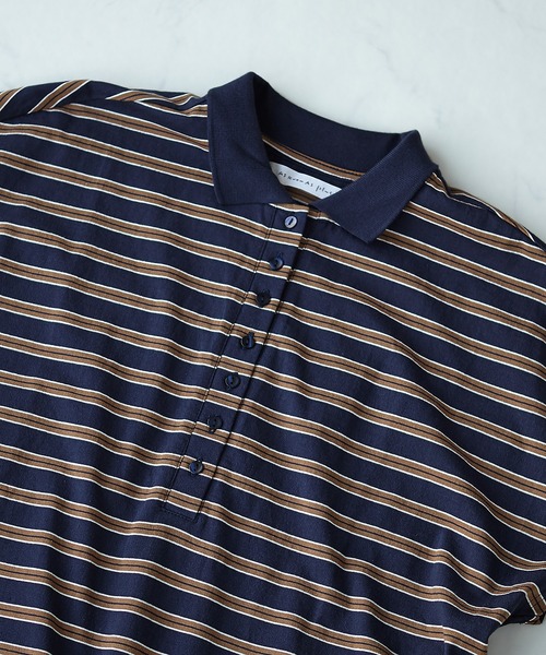 AS KNOW AS plus（アズノゥアズプラス）の「●釦並んでポロワンピース（ワンピース・レディース・ブラック/カーキ/ネイビー系・FREE）」の22枚目の写真