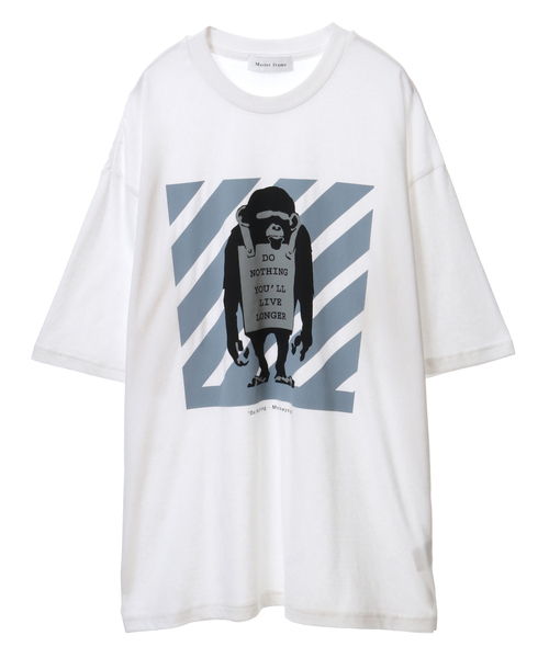 MASTER FRAME(マスターフレーム )の「banksyTシャツ(Tシャツ/カットソー・メンズ・その他1/その他3/ホワイト系その他3/ホワイト系その他/ホワイト系その他2/その他2・4/2/3)」の2枚目の写真