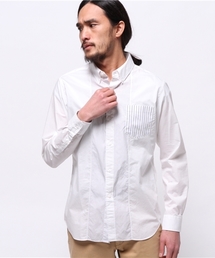 EDIFICE | ◇コンビネーションストライプボタンダウンシャツ(シャツ/ブラウス)