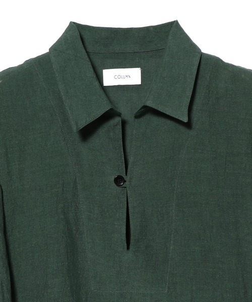 COLUMN / コラム　コットンリネンシャツジャケット　メンズ COLUMN / コラム コットンリネンシャツジャケット メンズ