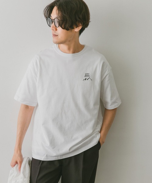 URBAN RESEARCH DOORS（アーバンリサーチドアーズ）の「URD Embroidery T-shirts（Tシャツ/カットソー・メンズ・ホワイト/ブラック/ネイビー/グレー・MEDIUM/LARGE）」の9枚目の写真