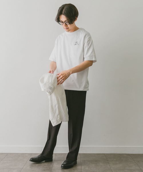 URBAN RESEARCH DOORS（アーバンリサーチドアーズ）の「URD Embroidery T-shirts（Tシャツ/カットソー・メンズ・ホワイト/ブラック/ネイビー/グレー・MEDIUM/LARGE）」の11枚目の写真