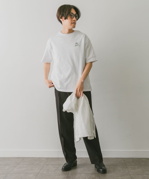URBAN RESEARCH DOORS（アーバンリサーチドアーズ）の「URD Embroidery T-shirts（Tシャツ/カットソー・メンズ・ホワイト/ブラック/ネイビー/グレー・MEDIUM/LARGE）」の12枚目の写真