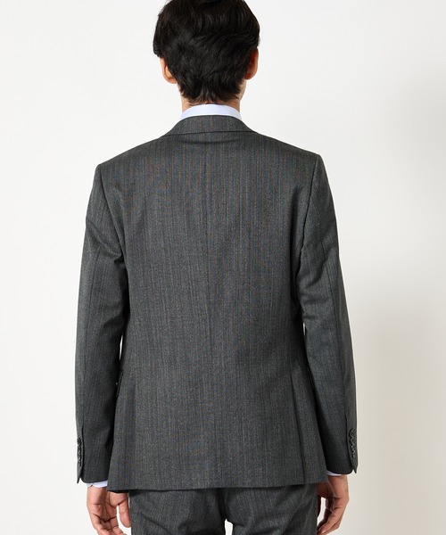 NARROW TW ヘリンボーンスーツ/別売りベストあり/2ピースビジネスセットアップスーツ