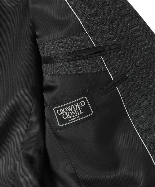 NARROW TW ヘリンボーンスーツ/別売りベストあり/2ピースビジネスセットアップスーツ