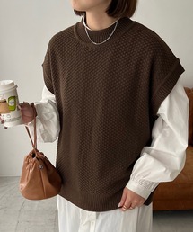 DISCOAT | バックスリットニットベスト(ベスト)