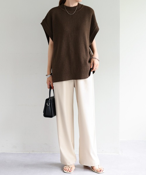 DISCOAT（ディスコート）の「バックスリットニットベスト（ベスト