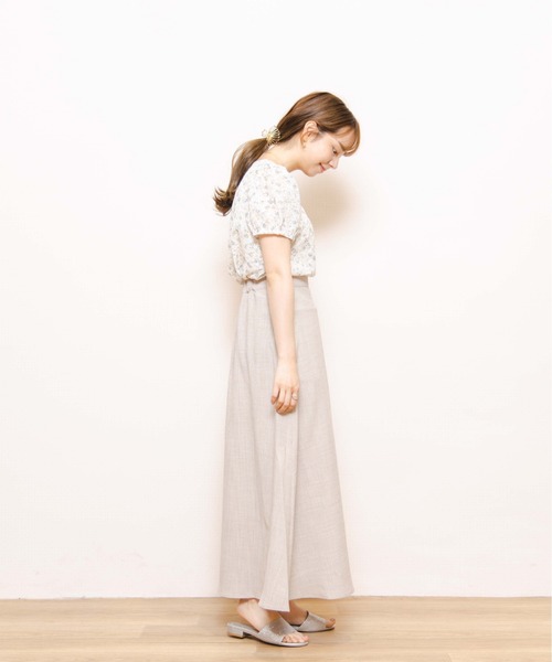 flower（フラワー）の「ウォータリーブルームブラウス（シャツ/ブラウス・レディース・グリーン/イエロー・FREE）」の5枚目の写真