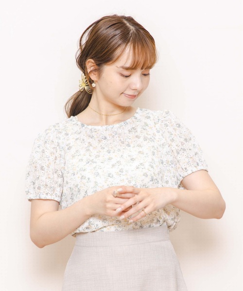 flower（フラワー）の「ウォータリーブルームブラウス（シャツ/ブラウス・レディース・グリーン/イエロー・FREE）」の12枚目の写真