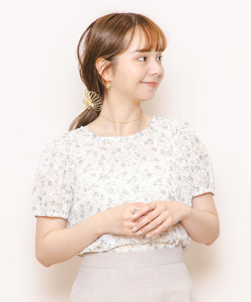 flower（フラワー）の「ウォータリーブルームブラウス（シャツ/ブラウス・レディース・グリーン/イエロー・FREE）」の13枚目の写真