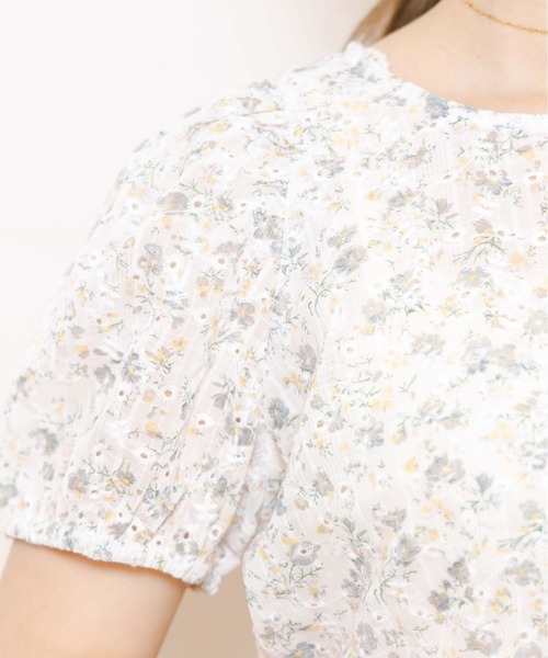 flower（フラワー）の「ウォータリーブルームブラウス（シャツ/ブラウス・レディース・グリーン/イエロー・FREE）」の14枚目の写真