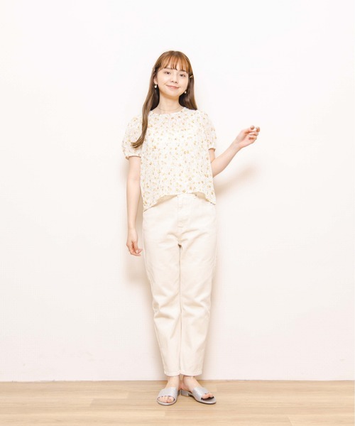 flower（フラワー）の「ウォータリーブルームブラウス（シャツ/ブラウス・レディース・グリーン/イエロー・FREE）」の15枚目の写真