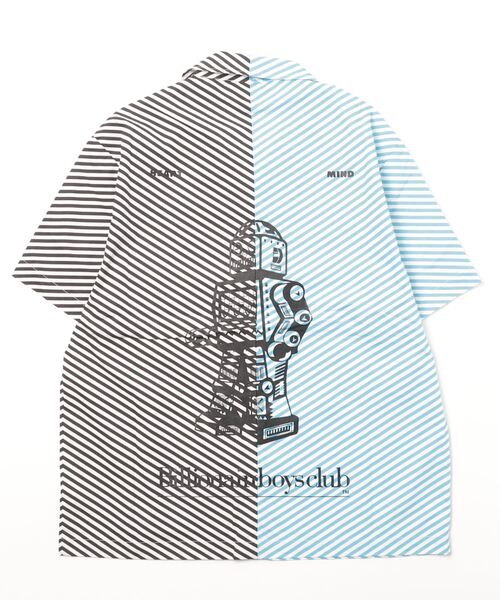 BILLIONAIRE BOYS CLUB（ビリオネア・ボーイズ・クラブ）の「STRIPE OPEN COLLAR SHIRT S/S（シャツ/ブラウス・メンズ・ブルー系その他/ピンク系その他・MEDIUM/LARGE/X-LARGE）」の4枚目の写真