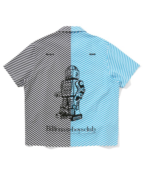 BILLIONAIRE BOYS CLUB（ビリオネア・ボーイズ・クラブ）の「STRIPE OPEN COLLAR SHIRT S/S（シャツ/ブラウス・メンズ・ブルー系その他/ピンク系その他・MEDIUM/LARGE/X-LARGE）」の3枚目の写真
