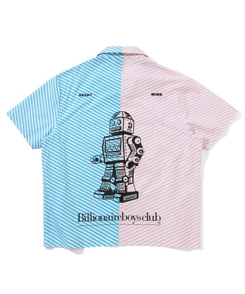BILLIONAIRE BOYS CLUB（ビリオネア・ボーイズ・クラブ）の「STRIPE OPEN COLLAR SHIRT S/S（シャツ/ブラウス・メンズ・ブルー系その他/ピンク系その他・MEDIUM/LARGE/X-LARGE）」の6枚目の写真