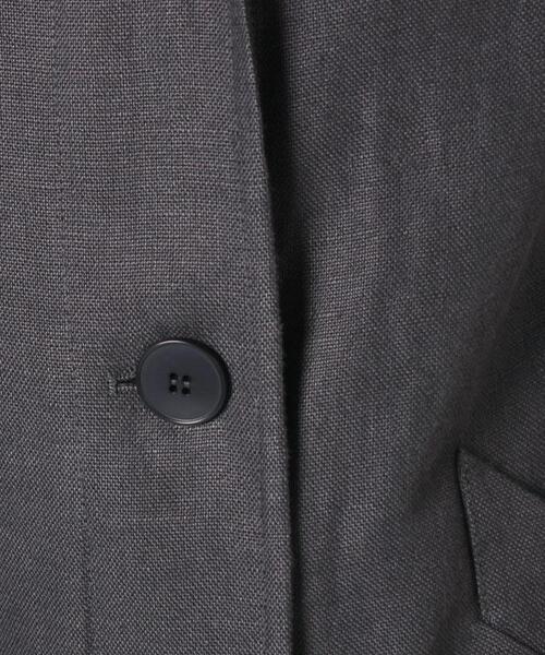 agnes b.(アニエスベー)の「U902 MANTEAU リネンロングコート(チェスターコート・レディース・グレー・42)」の9枚目の写真