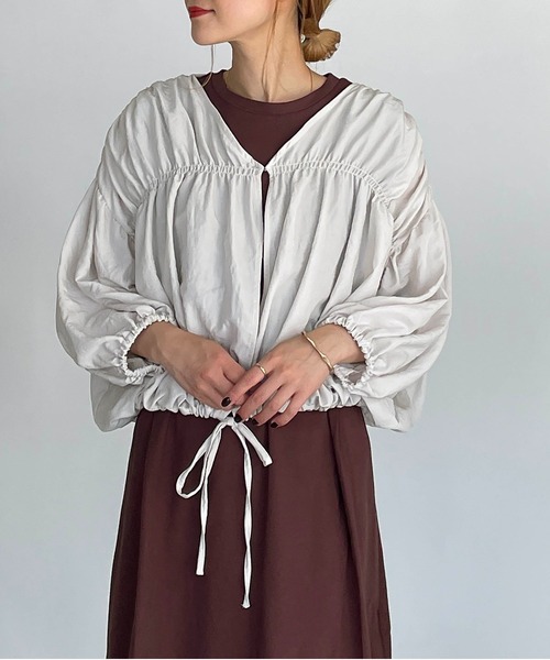 PICCIN（ピッチン）の「ギャザーブルゾン（その他アウター・レディース・ブラック/ベージュ/カーキ・M）」の21枚目の写真