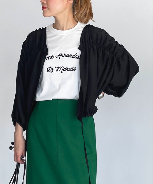 PICCIN（ピッチン）の「ギャザーブルゾン（その他アウター・レディース・ブラック/ベージュ/カーキ・M）」の8枚目の写真