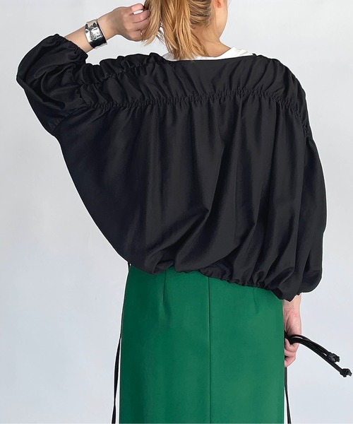 PICCIN（ピッチン）の「ギャザーブルゾン（その他アウター・レディース・ブラック/ベージュ/カーキ・M）」の10枚目の写真