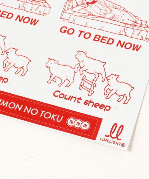 TOKYO CULTUART by BEAMS（トウキョウカルチャートバイビームス）の「来夢来人(天久聖一) / 早く寝ろステッカー（ステッカー/テープ・メンズ・その他・ONE SIZE）」の2枚目の写真