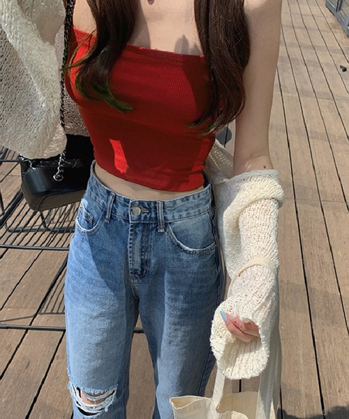 Auntie Rosa（アンティローザ）の「シンプルキャミソール（キャミソール・レディース・ホワイト/ブラック/レッド・FREE）」の3枚目の写真