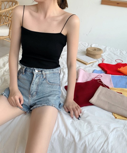 Auntie Rosa（アンティローザ）の「シンプルキャミソール（キャミソール・レディース・ホワイト/ブラック/レッド・FREE）」の10枚目の写真